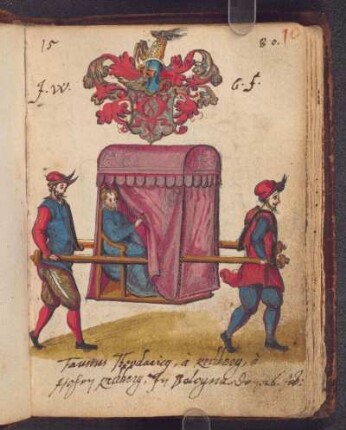 Faust Dietrich von Rechberg, Bologna, 1580-02-26: Initialen, Us.