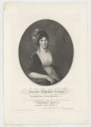 Bildnis der Friderike Wilhelmine Caroline von Pfalz-Bayern