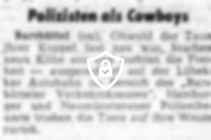 Polizisten als Cowboys