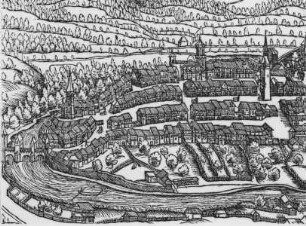 Stadtansicht von Bern aus der Schweizer Chronik von Johannes Stumpf