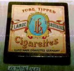 Blechdose für 20 Stück "MEHMED MURAD EFENDI LANDE BROTHERS Cigarettes" (Monogramm "LB")