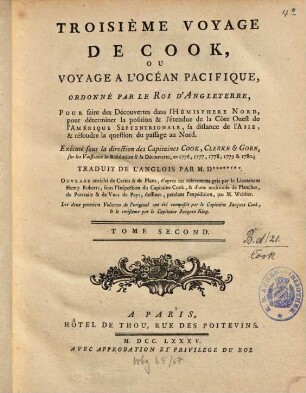 Troisième Voyage : ou Voyage à l'Ocean pacifique, 2