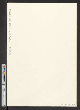 Druck 5: Ovid : Aus: Verwandlungen