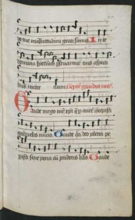 Septem gaudia Mariae (lat., mit Notation)