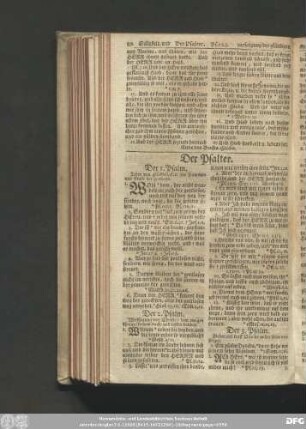 Der Psalter.