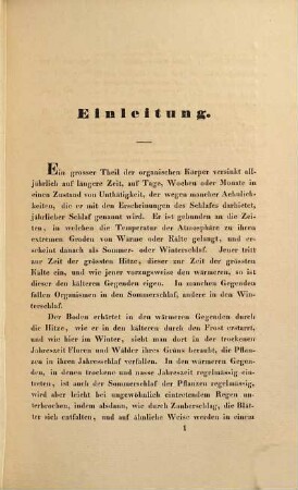 Der Winterschlaf nach seinen Erscheinungen im Thierreich dargestellt