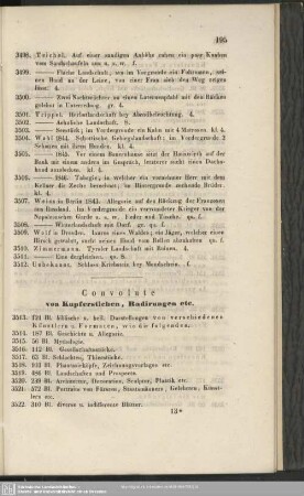 Convolute von Kupferstichen, Radirungen etc.