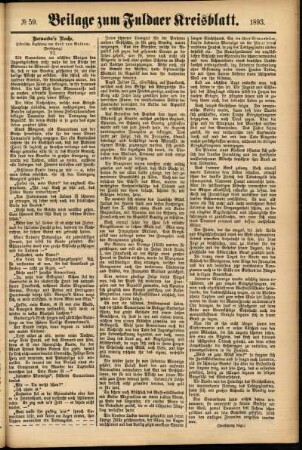 Zweite Ausgabe vom Samstag, den 20. Mai 1893.