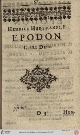 Epodon Liber I