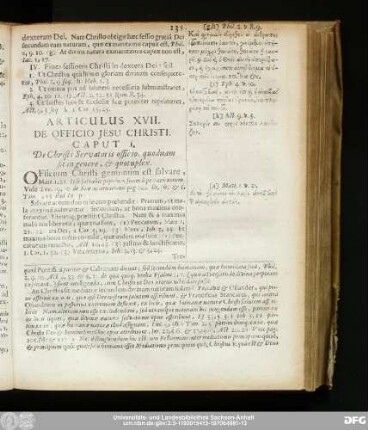 Articulus XVII. De Officio Iesu Christi.
