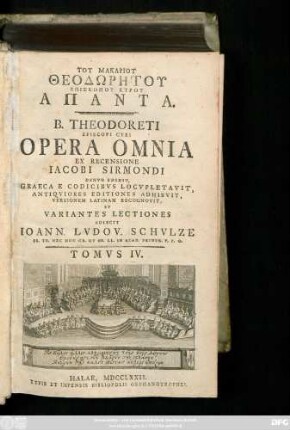T. 4: Tu Makariu Theodōrētu Episkopu Kyru Hapanta