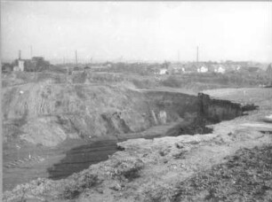 Zittauer Becken, Braunkohlentagebau Olbersdorf. Blick nach Norden gegen Zittau