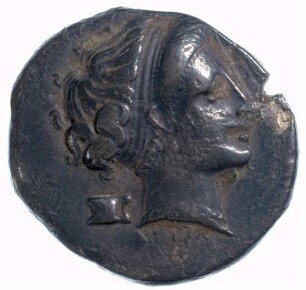 Münze, Didrachme, ca. 325 - 241 v. Chr.