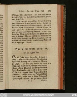 Das vierzehnte Kapitel, bis zum 25sten Vers.