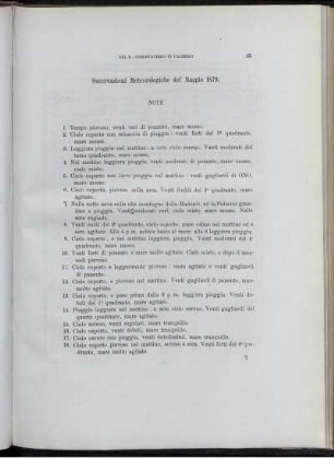 Osservazioni Meteorologiche del Maggio 1879.