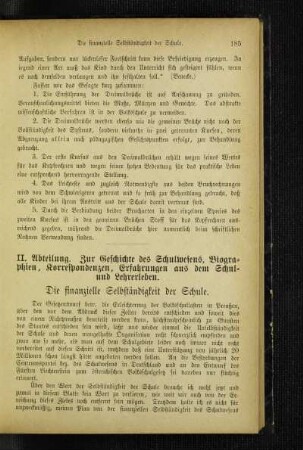 ¬Die¬ finanzielle Selbständigkeit der Schule