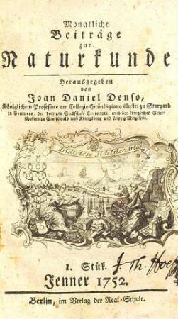 Monatliche Beiträge zur Naturkunde, [1]