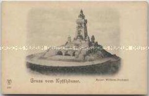 Ansicht des Kyffhäuser-Denkmals nach einer Zeichnung
