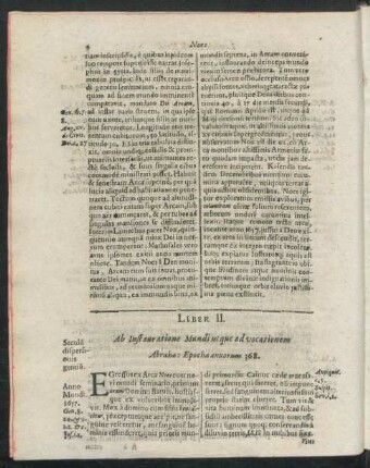Liber II. Ab Instauratione Mundiusque advocationem Abrahae: Epocha annorum 368