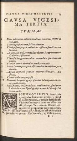 Causa Vigesima Tertia.