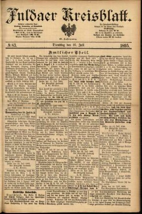 Ausgabe vom Dienstag, den 16. Juli 1895.