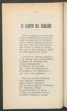 El llanto del corazón