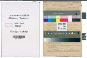 Entnazifizierung Michael Flaksyn , geb. 30.03.1901 (Arbeiter)