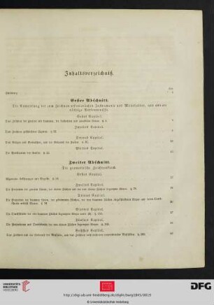 XV–XVI Inhaltsverzeichnis