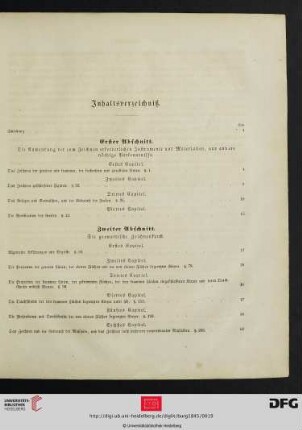 XV–XVI Inhaltsverzeichnis