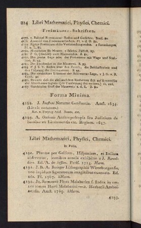 214-225, Libri Mathematici, Physici, Chemici