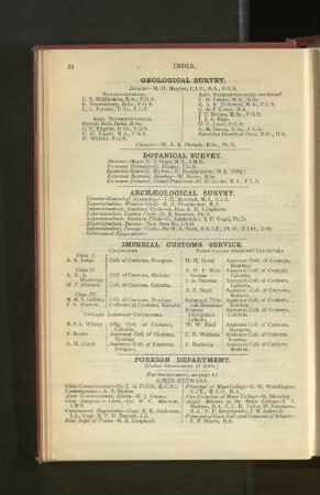 Government of India, Botanical Survey