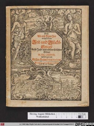Der andere Theil Dieses Zeit- und Glücks-Spiegels/ Gerichtet Auff das Jahr ... M.DC.LXXXVII. : Worinnen zulesen: I. Vom Jahre ins gemein. II. Von den Vier Jahrs Zeiten. III. Von den Zwölff Monaten. IV. Von den Finsternissen. V. Von Fruchtbarkeit und Mißwachs. VI. Von Kranckheiten. VII. Von Krieg und Friede. VIII. Von Erwehlung glückseliger Zeiten ...