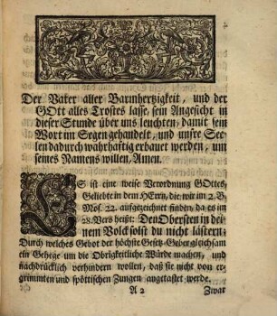 Gedächtniß-Rede von dem Geheimniß der evang. Weisheit, wie solches den Weisen dieser Welt verborgen, den Unmündigen aber offenbart werde : nach Anleitung der Worte Jesu, Luk. 21, 22