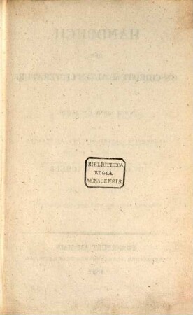 Handbuch der Geschichte der Litteratur : nebst einer Einleitung in die allgemeine Geschichte der Litteratur, 1. Einleitung und Geschichte der alten Litteratur