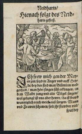 Hienach folgt des Neidharts gefreß.