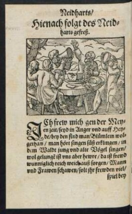 Hienach folgt des Neidharts gefreß.