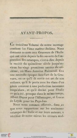 Avant-Propos