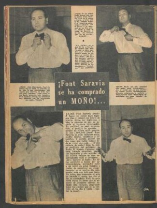 ¡Font Saravia se ha comprado un moño!...
