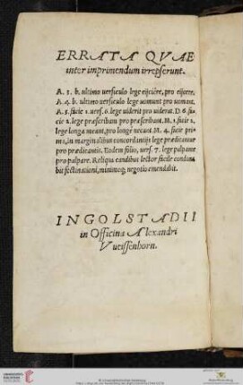 Errata quae inter imprimendum irrepserunt