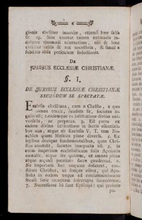 6-11, De Juribus Ecclesiae Christianae