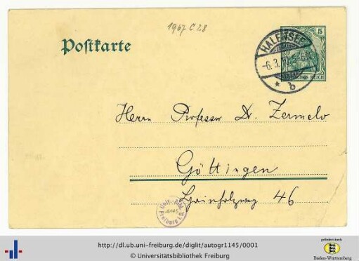 Autogr. Nr. 1145