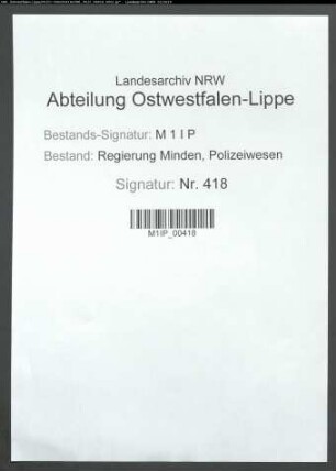 Verbot von Zeitungen und Druckschriften, Bd. 3