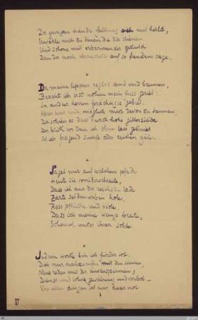 Saget mir auf welchem pfade : [SW III: H16]; [SW III, S. 85/143]