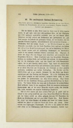 88. Die constituirende National-Versammlung