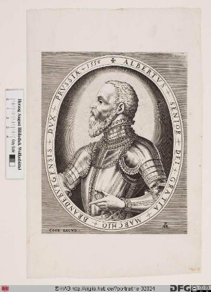 Bildnis Albrecht, Markgraf zu Brandenburg-Ansbach, 1525 Herzog von Preußen