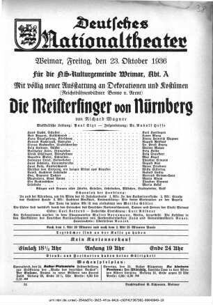 Die Meistersinger von Nürnberg