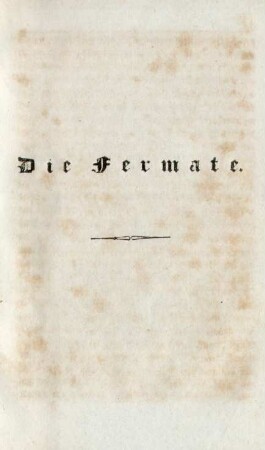 Die Fermate