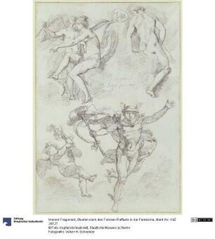 Studien nach den Fresken Raffaels in der Villa Farnesina