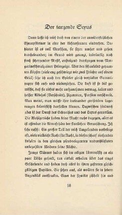 Der tanzende Sexus