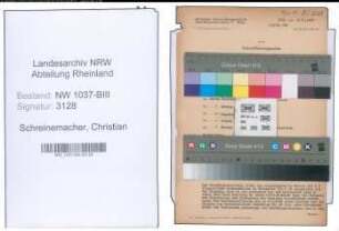 Entnazifizierung Christian Schreinemacher , geb. 19.11.1898 (Bahninspektor)